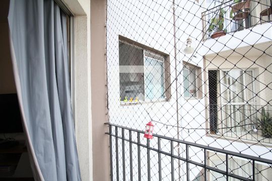 Varanda da Sala de apartamento à venda com 2 quartos, 59m² em Campo Limpo, São Paulo