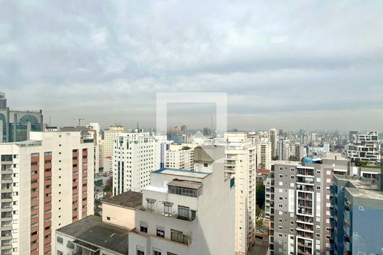 Vista da Varanda de kitnet/studio para alugar com 1 quarto, 25m² em Pinheiros, São Paulo