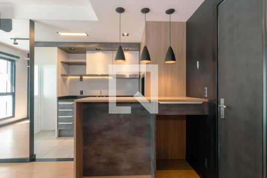 Sala de apartamento para alugar com 1 quarto, 48m² em Jardim do Salso, Porto Alegre