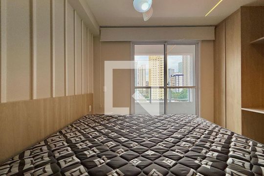 Quarto  de kitnet/studio para alugar com 1 quarto, 27m² em Brooklyn, São Paulo
