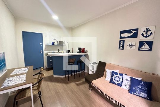 Apartamento para alugar com 1 quarto, 47m² em Itararé, São Vicente