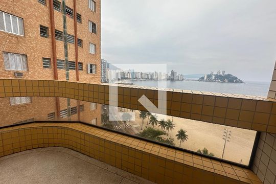 Sacada de apartamento para alugar com 1 quarto, 86m² em Centro, São Vicente