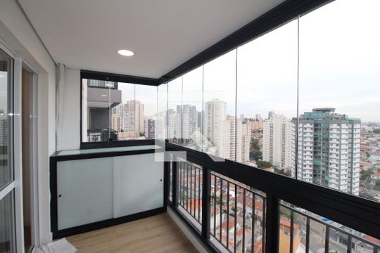 Sala / Cozinha - Varanda de apartamento para alugar com 2 quartos, 40m² em Lauzane Paulista, São Paulo