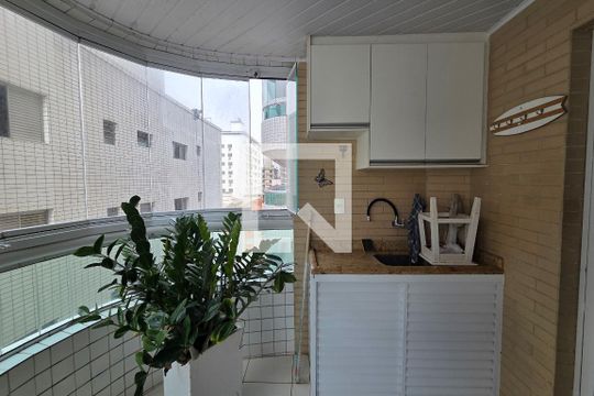 Varanda de apartamento para alugar com 2 quartos, 128m² em Guilhermina, Praia Grande