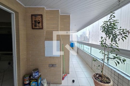Varanda de apartamento para alugar com 2 quartos, 128m² em Guilhermina, Praia Grande
