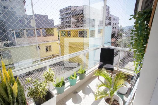 Varanda da Sala de apartamento à venda com 2 quartos, 62m² em Taquara, Rio de Janeiro