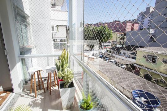 Varanda da Sala de apartamento à venda com 2 quartos, 62m² em Taquara, Rio de Janeiro