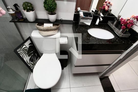 Lavabo de casa de condomínio à venda com 2 quartos, 80m² em Novo Progresso, Belo Horizonte