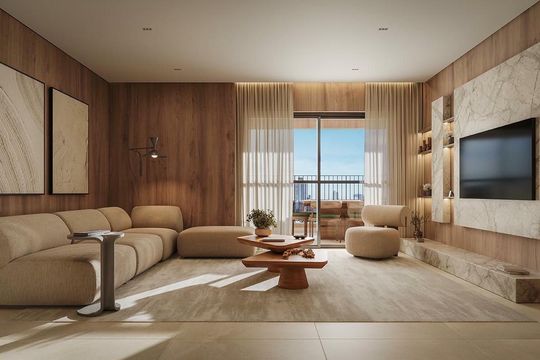 Living de apartamento à venda com 2 quartos, 69m² em Mooca, São Paulo