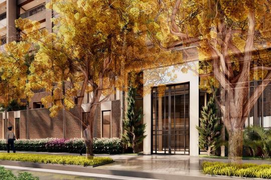 Portaria de apartamento à venda com 3 quartos, 122m² em Brooklin, São Paulo
