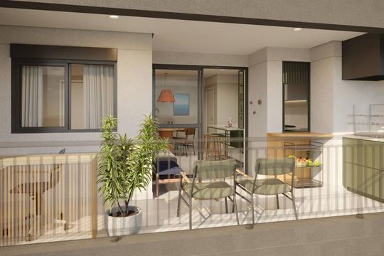 Terraco de apartamento à venda com 2 quartos, 64m² em Chácara Klabin, São Paulo