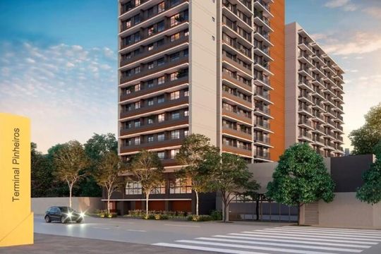 Portaria de apartamento à venda com 1 quarto, 29m² em Pinheiros, São Paulo