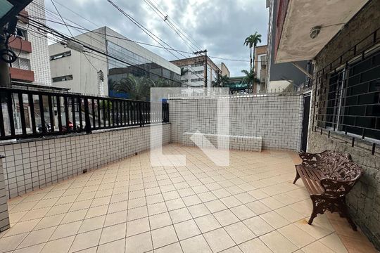 Área comum de kitnet/studio para alugar com 1 quarto, 33m² em Centro, São Vicente