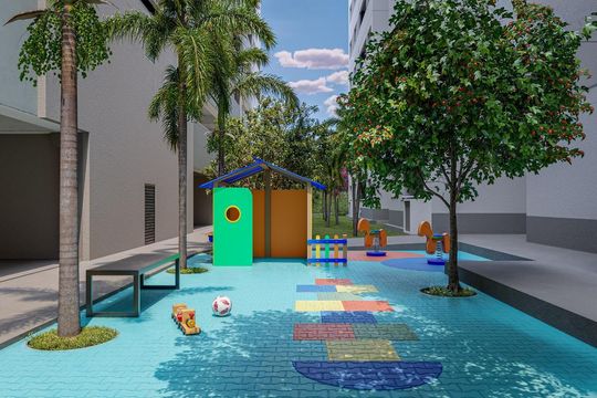 250 playground de apartamento à venda com 2 quartos, 43m² em Santo Amaro, São Paulo