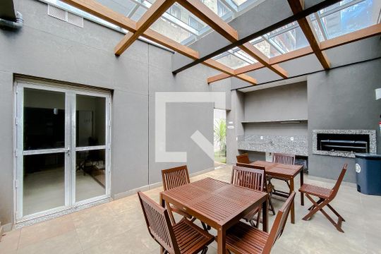 Área comum - Churrasqueira de kitnet/studio para alugar com 1 quarto, 20m² em Brás, São Paulo