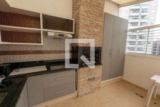TERRAÇO PRIVATIVO COM CHURRASQUEIRA de apartamento para alugar com 1 quarto, 73m² em Botafogo, Campinas