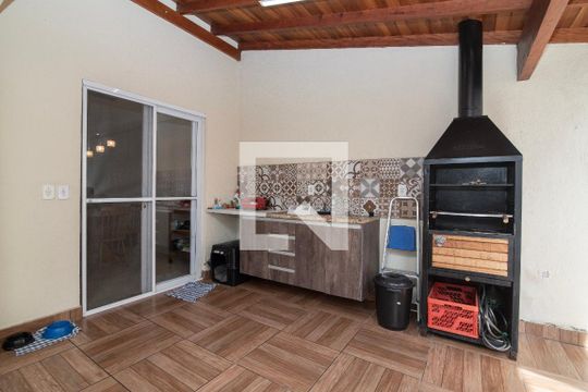 Churrasqueira de casa de condomínio à venda com 3 quartos, 93m² em Villa Flora Hortolandia, Hortolândia