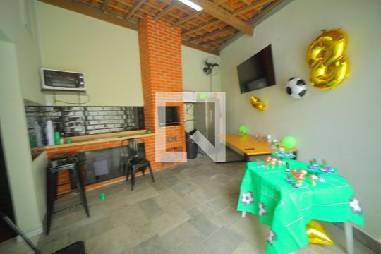 Área comum - Churrasqueira de casa de condomínio para alugar com 2 quartos, 123m² em Nova Petrópolis, São Bernardo do Campo