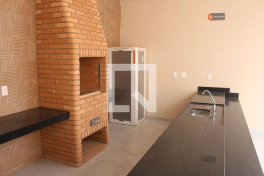 Área comum - Churrasqueira de apartamento para alugar com 2 quartos, 37m² em Vila Palmares, São Caetano do Sul