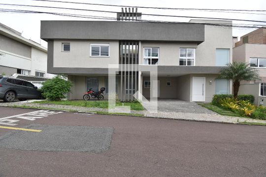 Fachada do imóvel de casa de condomínio à venda com 4 quartos, 411m² em Campo Comprido, Curitiba
