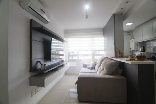 Sala de apartamento para alugar com 2 quartos, 53m² em Fátima, Canoas