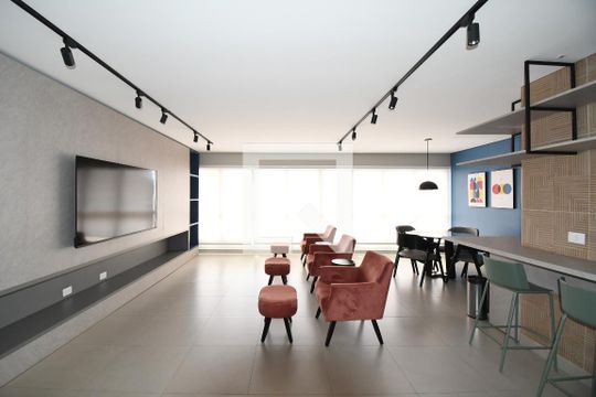 Área comum - Salão de Jogos de kitnet/studio para alugar com 1 quarto, 25m² em Centro, Curitiba