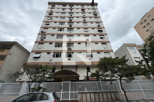 Fachada de apartamento para alugar com 1 quarto, 60m² em José Menino, Santos
