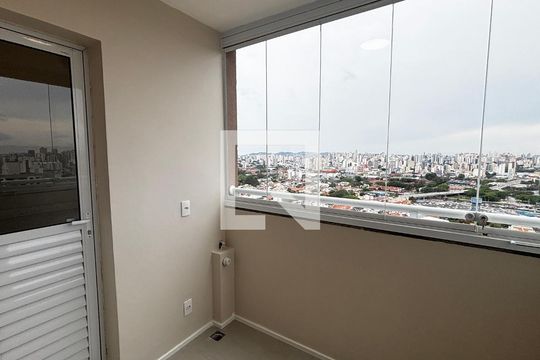 Sala - Sala de Jantar Varanda de apartamento para alugar com 2 quartos, 46m² em Vila Curuçá, Santo André