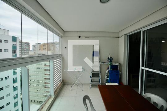 Varanda da Sala de apartamento para alugar com 2 quartos, 76m² em José Menino, Santos