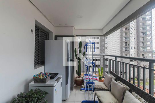Varanda da Sala de apartamento para alugar com 2 quartos, 67m² em Vila Prudente, São Paulo