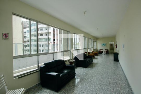 Área comum - Salão de festas de apartamento para alugar com 1 quarto, 36m² em Aparecida, Santos