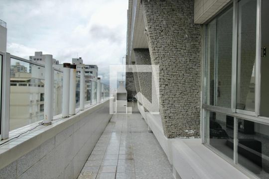 Área comum - Churrasqueira de apartamento para alugar com 1 quarto, 36m² em Aparecida, Santos