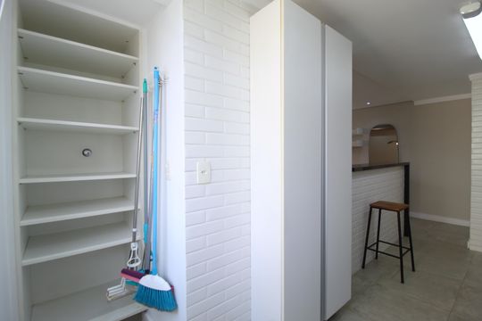 Área de serviço de apartamento para alugar com 1 quarto, 55m² em Itaim Bibi, São Paulo