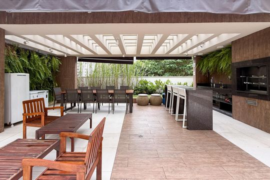Área comum de kitnet/studio para alugar com 1 quarto, 42m² em Paraíso, São Paulo