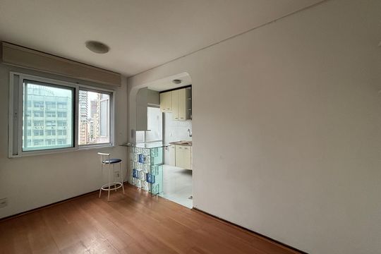 Sala  de apartamento para alugar com 1 quarto, 40m² em Jardim Paulista, São Paulo