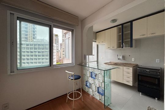 Sala de apartamento para alugar com 1 quarto, 40m² em Jardim Paulista, São Paulo