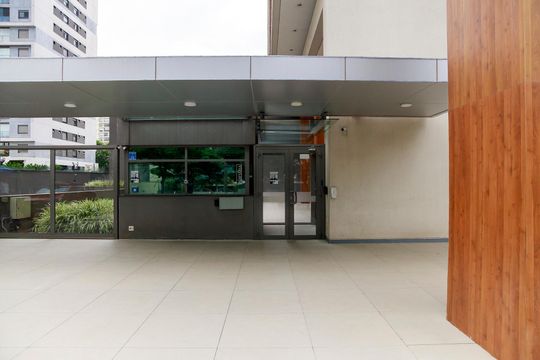 Fachada de kitnet/studio para alugar com 1 quarto, 43m² em Brooklin Paulista, São Paulo