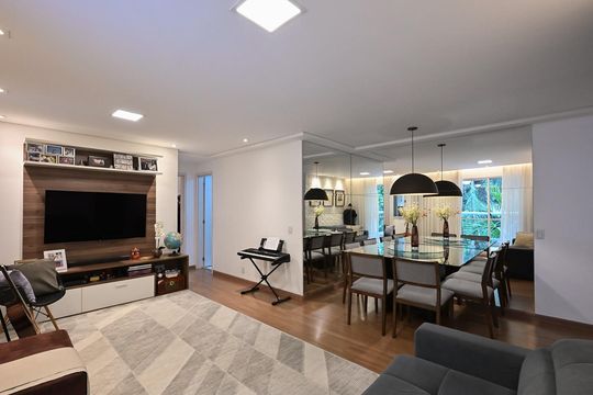 Sala de apartamento para alugar com 3 quartos, 102m² em Lar São Paulo, São Paulo