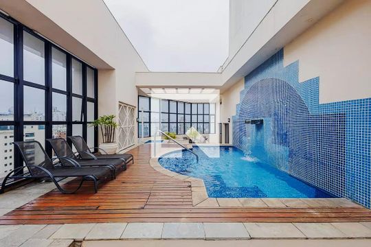 Piscina de apartamento à venda com 1 quarto, 41m² em Jardim Paulista, São Paulo