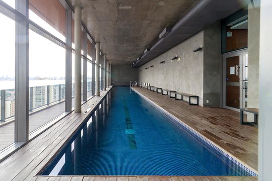 Área comum de kitnet/studio para alugar com 0 quarto, 41m² em Brooklin Paulista, São Paulo