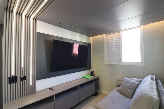 Sala  de apartamento para alugar com 2 quartos, 59m² em Planalto, São Bernardo do Campo
