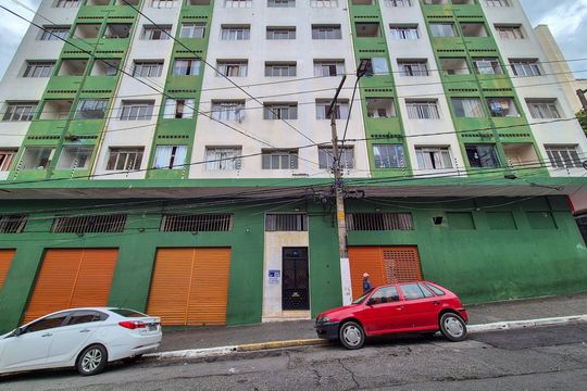 Fachada do Prédio de kitnet/studio para alugar com 1 quarto, 40m² em Campos Elíseos, São Paulo