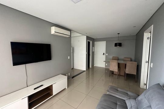 Sala de apartamento à venda com 1 quarto, 49m² em Alphaville Industrial, Barueri