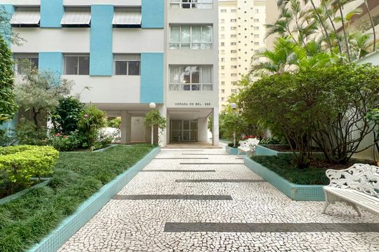 Fachada de apartamento à venda com 2 quartos, 84m² em Jardim Paulista, São Paulo