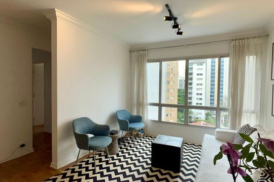 Sala de apartamento à venda com 2 quartos, 84m² em Jardim Paulista, São Paulo
