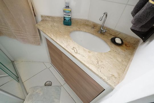 Banheiro Suíte de kitnet/studio à venda com 1 quarto, 62m² em Aclimação, São Paulo
