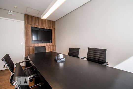 Área comum - Sala de Reunião de kitnet/studio à venda com 1 quarto, 33m² em Vila Mariana, São Paulo