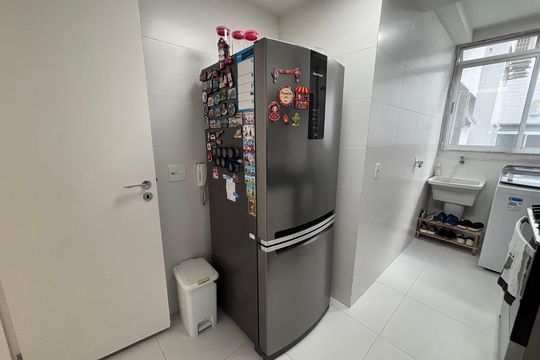 Cozinha de apartamento à venda com 3 quartos, 83m² em Recreio dos Bandeirantes, Rio de Janeiro
