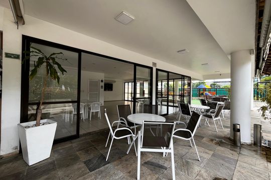 Área comum - Salão de festas de apartamento para alugar com 4 quartos, 143m² em Barra da Tijuca, Rio de Janeiro