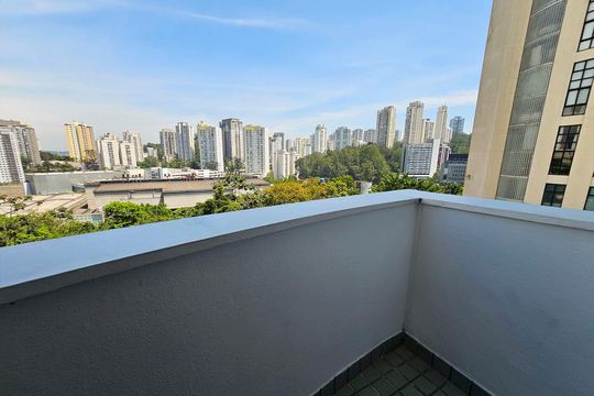 Varanda Quarto de apartamento para alugar com 1 quarto, 55m² em Vila Andrade, São Paulo